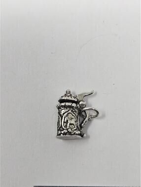 VINTAGE STERLING SILVER GERMANY BEER MUG Stein CHARM 2.5g